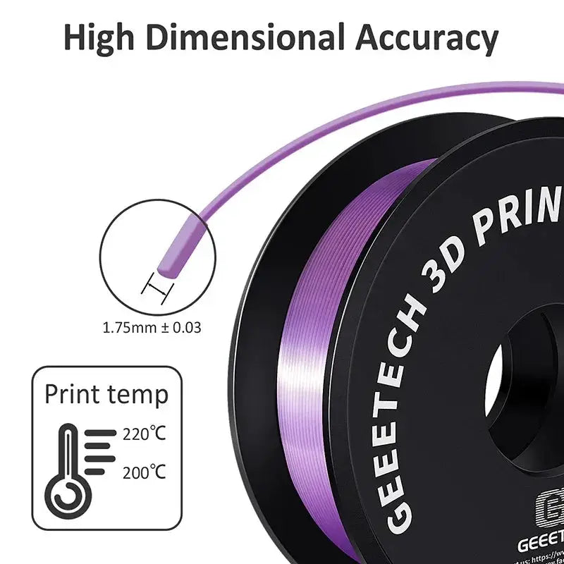 Geeetech Silk PLA Filament 1kg 1.75mm Bubble Free Finish