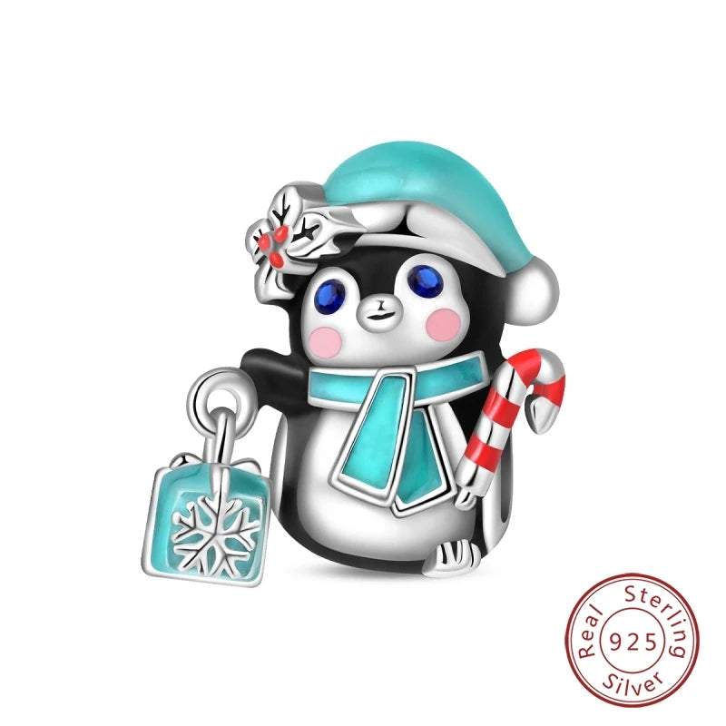 Sterling Silver Christmas Charm Santa
