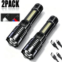 LED Flashlight - Waterproof Zoom Rechargeable