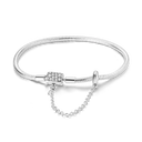 Sterling Silver Bracelet Cm Leaf