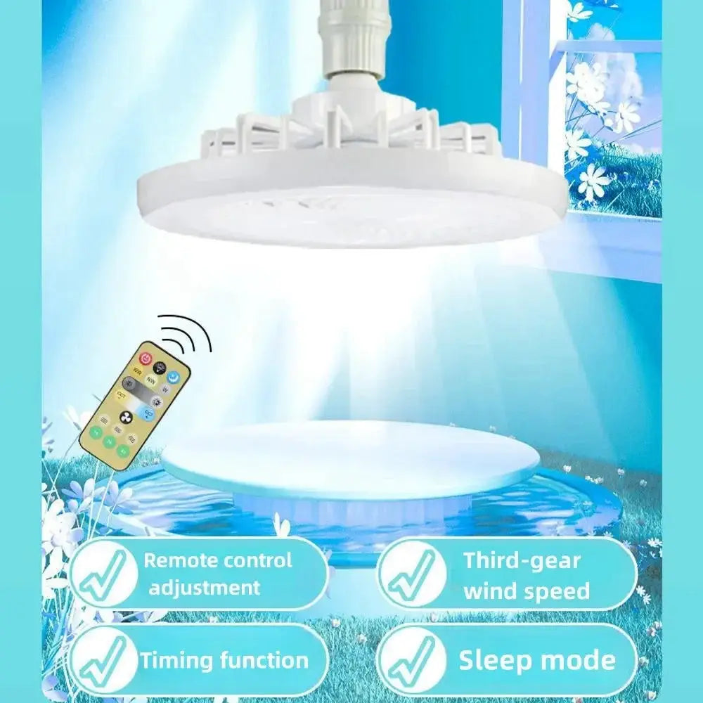 Nordic Ceiling Fan Lamp For Bedroom Modern Minimalist Style
