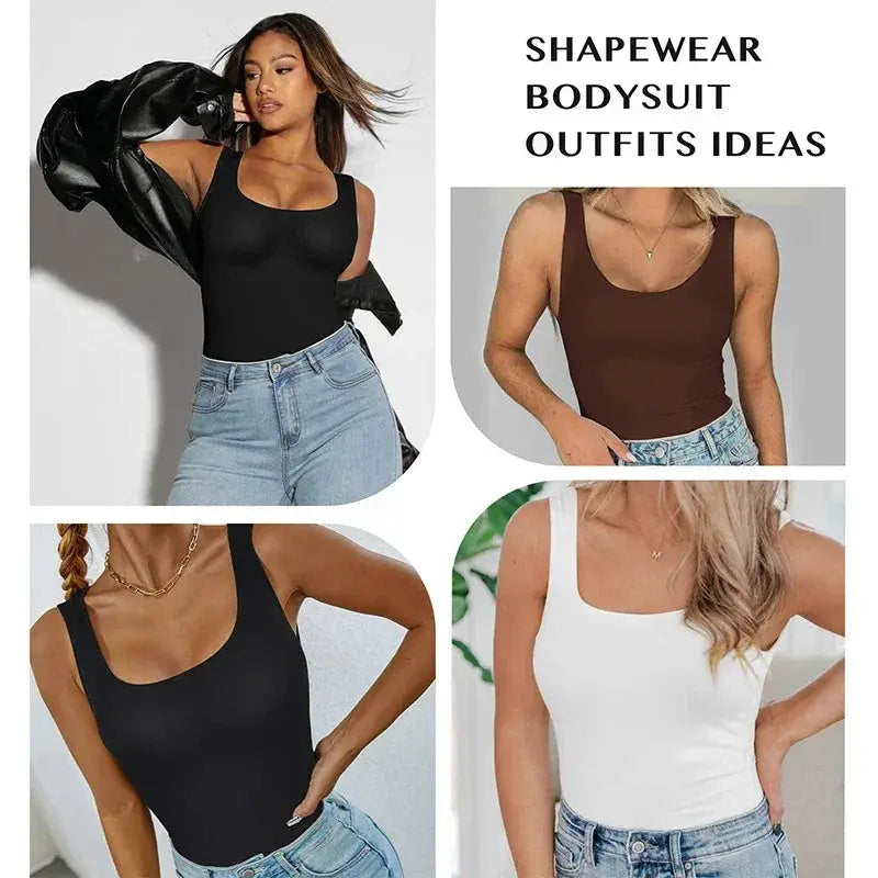 Seamless Tummy Control Bodysuit Women Sculpting Shaper