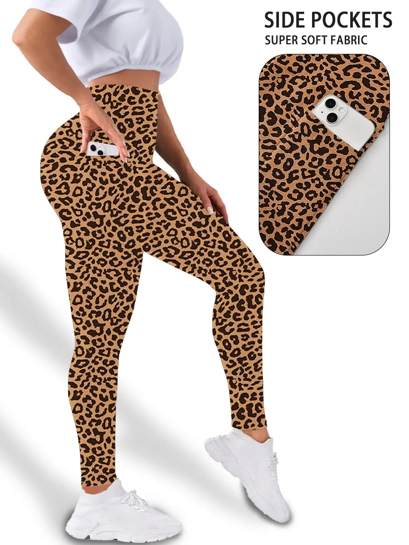 Women's Super Soft Leggings with Pockets, High Waisted Tummy Control for Yoga Workout and Casual Lounge Wear Comfort