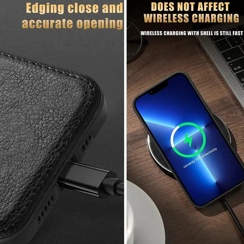 High Quality PU Leather Case for Apple iPhone 18 17 Pro Max 11 12 13 14 15 16 Plus Logo View Luxury Business Mobile Phone Cover