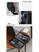 Portable Gadget Organizer And Cable Bag Waterproof Case