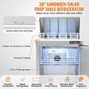 SucceBuy Commercial Refrigerator Sandwich Salad