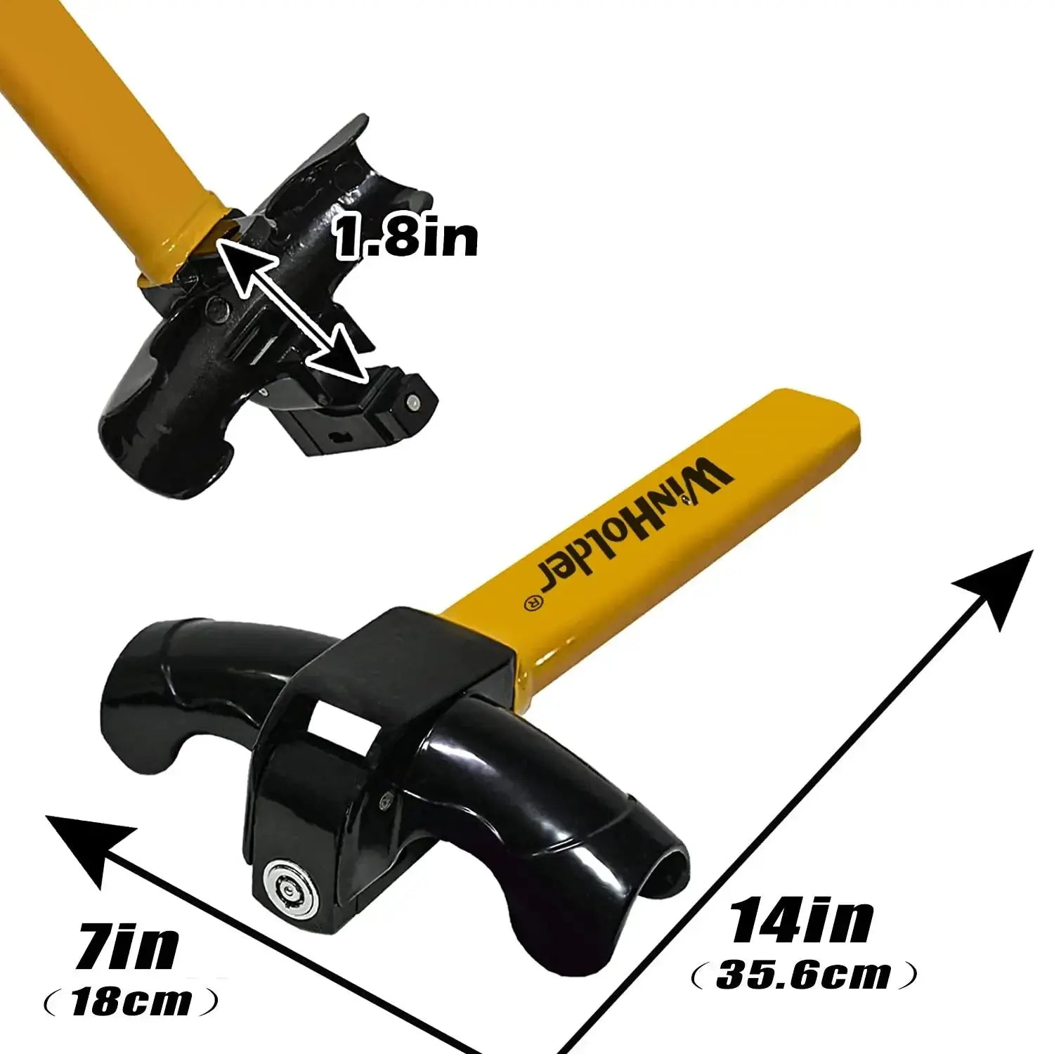 Universal Car Steering Wheel Lock Security Immobiliser - OurLum.com
