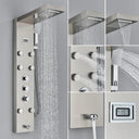 Thermostatic Shower Panel With Stainless Steel Column Faucet