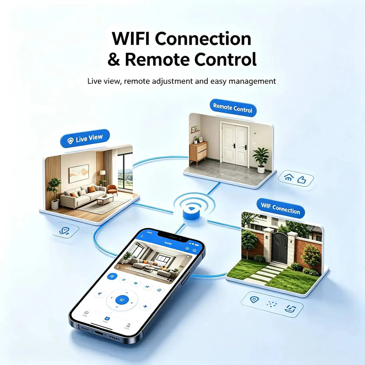 T8 Mini WiFi Camera, 4K HD Small Nanny Cam with Infrared Night Vision, Smart Motion Detection Alert Push, Two‑Way Audio Intercom, Remote Phone Live View & Video Playback, TF Card & Cloud Storage, Multi‑User Sharing, Wire