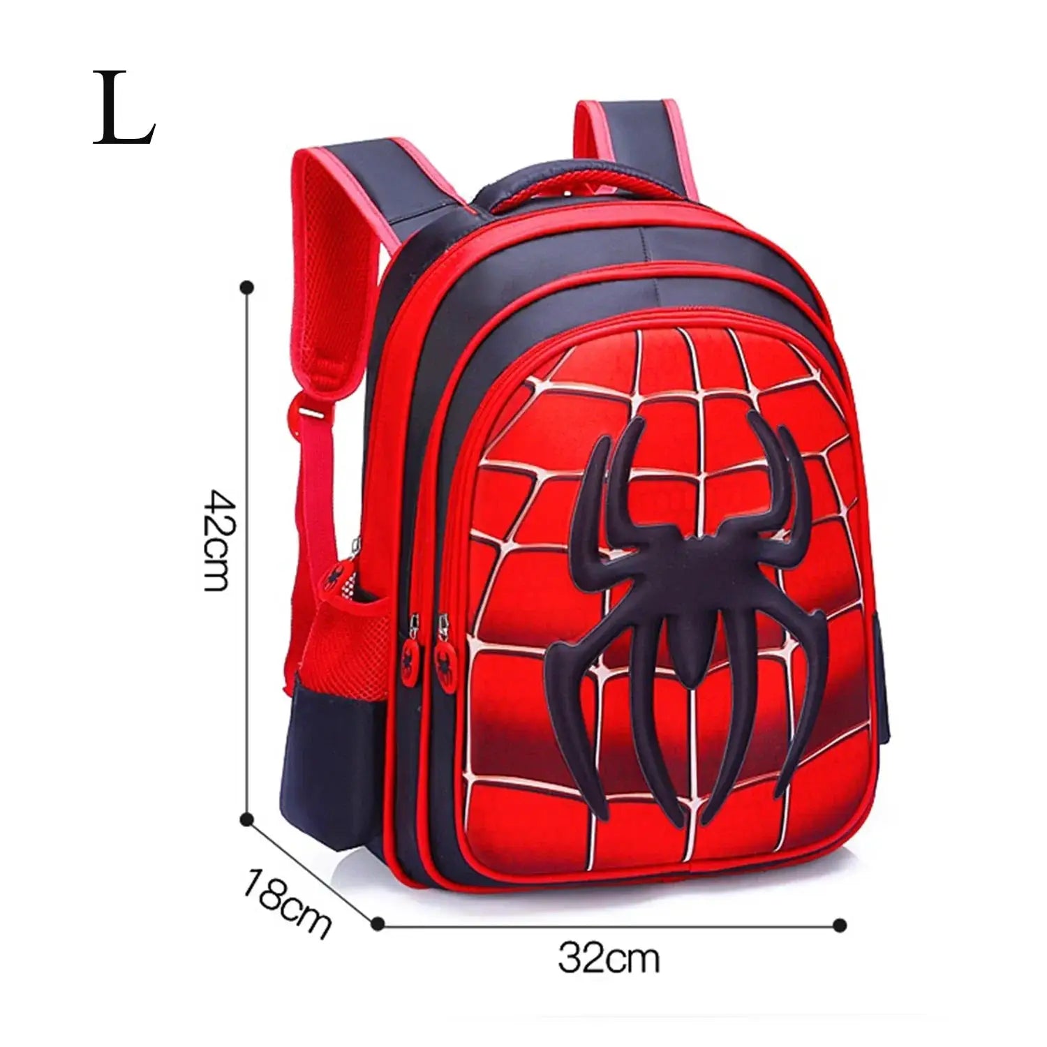 3D Cartoon Spider Backpack Set For Boys Cute School Bag
