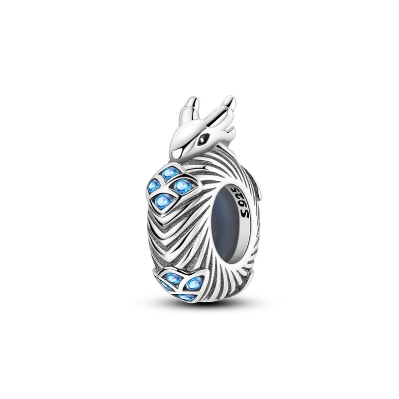 Sterling Silver Fire Dragon T-rex