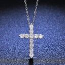 Moissanite Pendant Necklace in Sterling Silver Cbtb