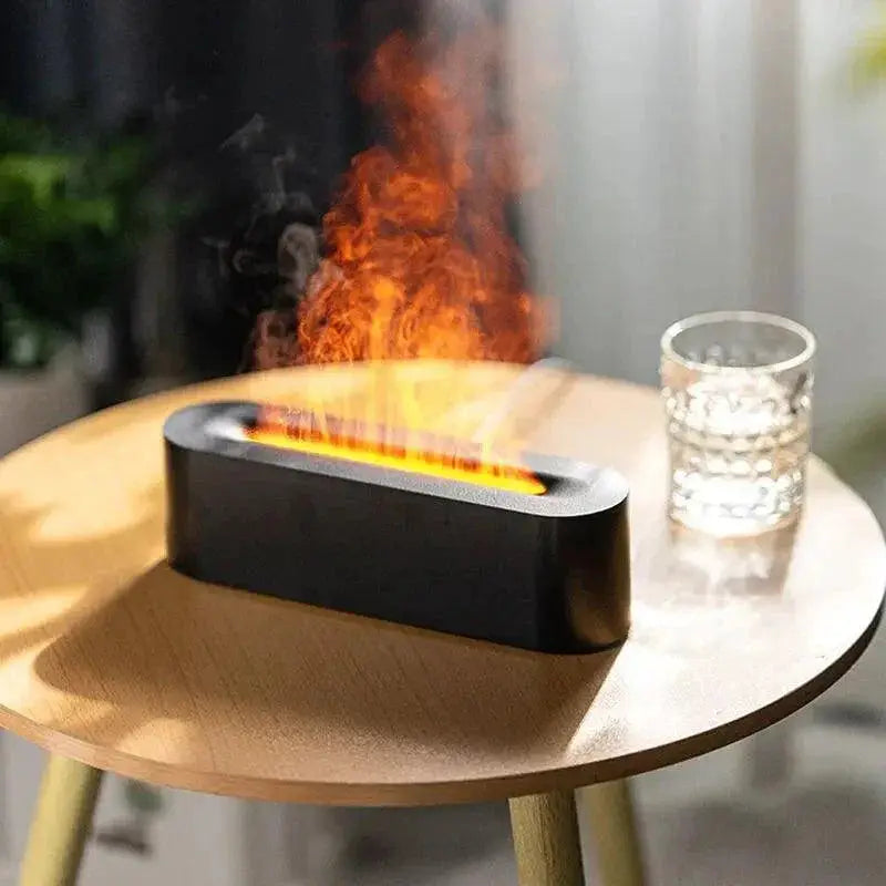 RGB Flame Aroma Diffuser Humidifier For Serene Vibes