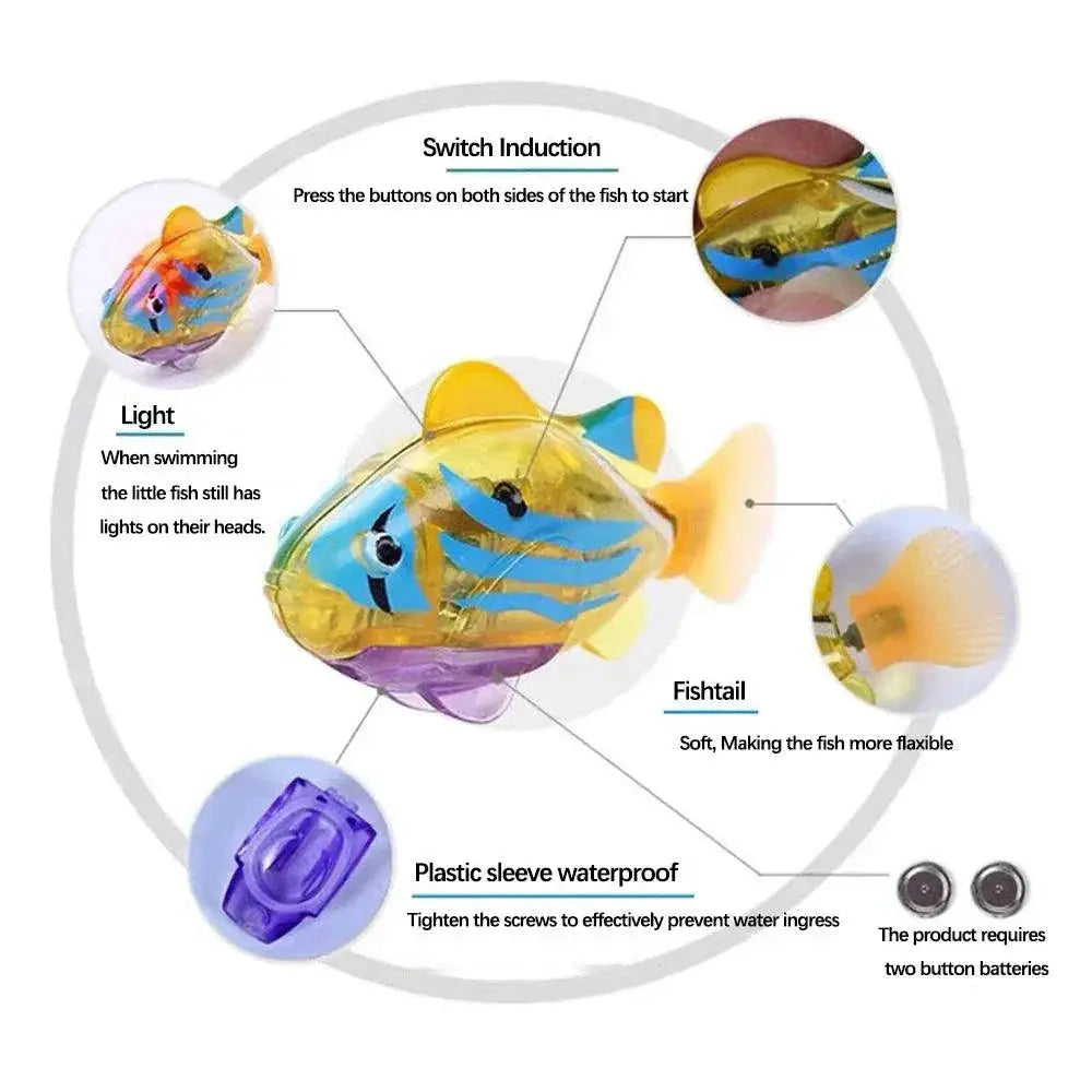Electric Fish Water Toy for Cat Interactive Play Fun
