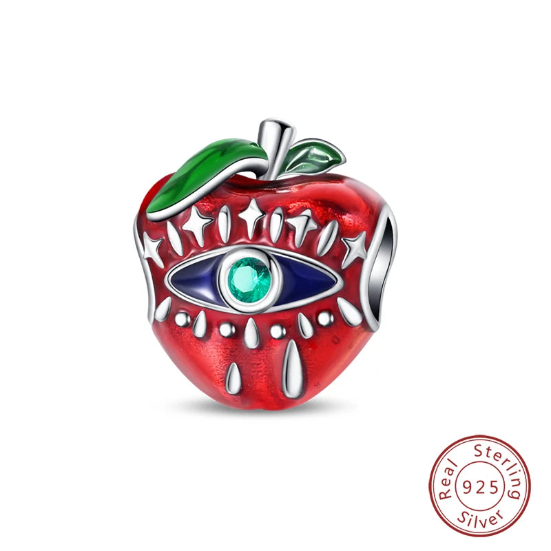 Sterling Silver Red Purple Heart