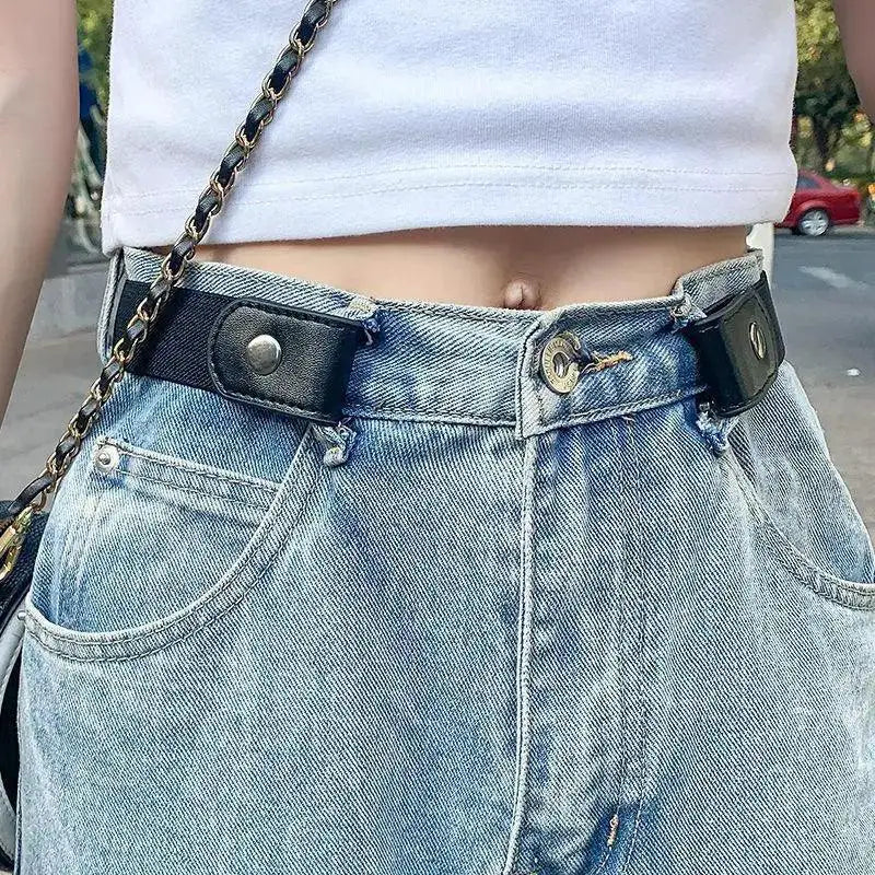Elastic Waistband Belt Effortless Style and Comfort Solution
