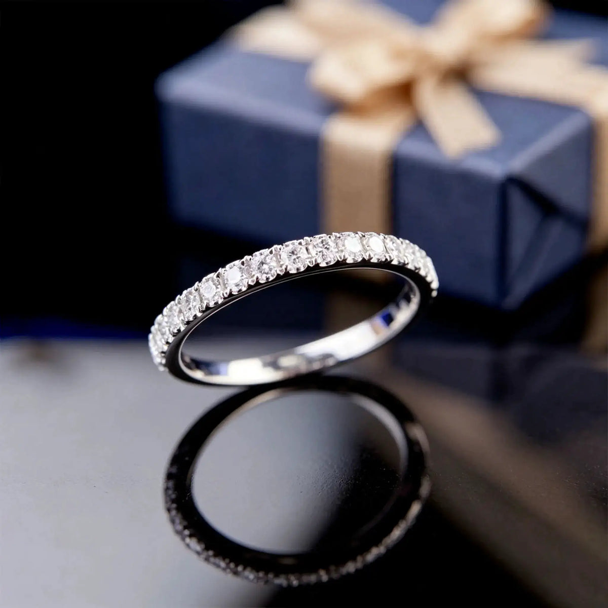 Sterling Silver Sterling Silver Moissanite Ring Style MOMHJ — product image 2