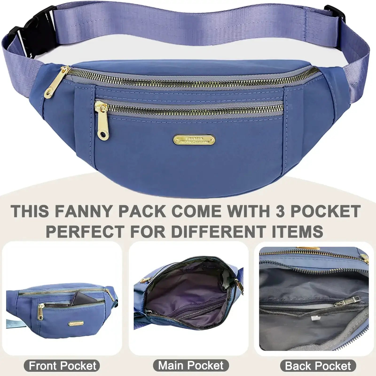 Trendy Unisex Waist Bag Fanny Pack For Outdoor Activities
