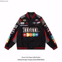 Vintage Letter Heavy Industry Loose Embroidered Uniform