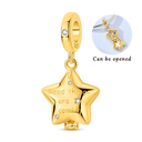 Golden Charm Bead Sterling Silver