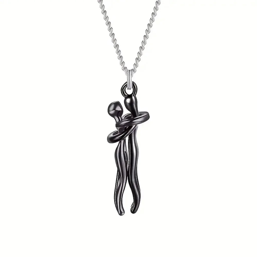 Couples Hug Necklace for Unity and Love — product view 12