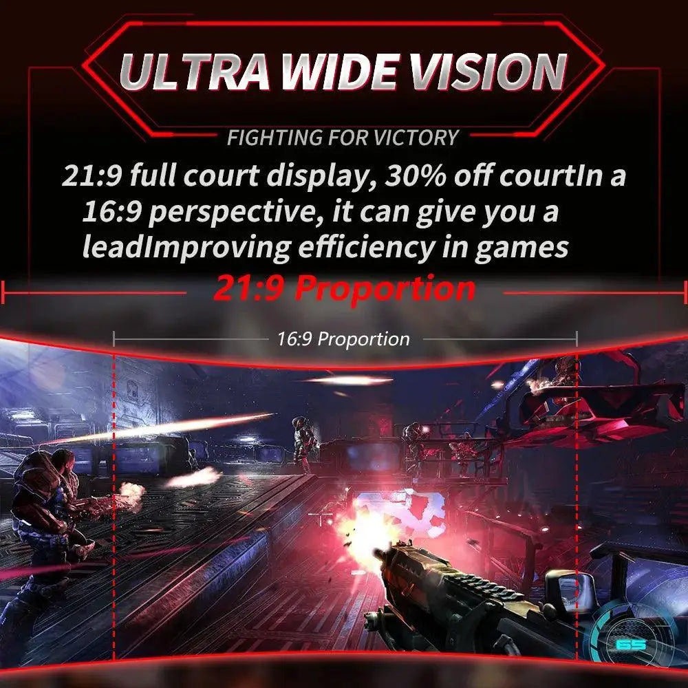 MUCAI Curved Gaming Monitor WQHD Visuals Performance