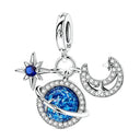 Sterling Silver Charm Beads Rose
