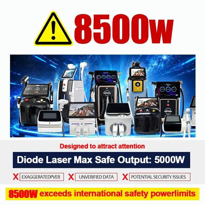 Latest 6000W Diode Laser Painless Permanent Hair Removal FAC Advanced Technology With6 Waves Salon Exclusive Full Certificate