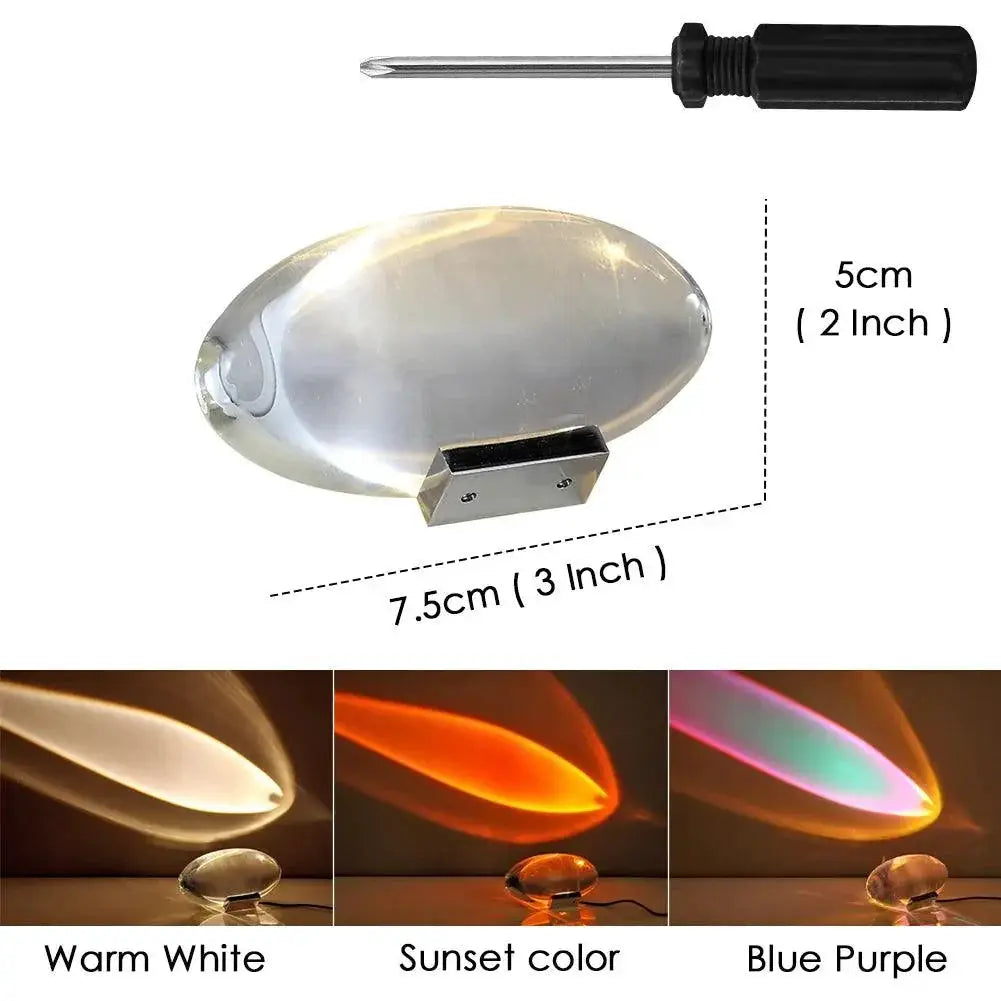 Led Crystal Table Lamp Eye Of The Sky Italian Designer Gift