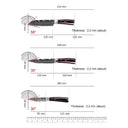 Premium Stainless Steel Chef Knife Set For Slicing Meat