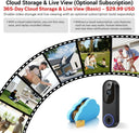Never Miss A Visitor With 1080p Wireless Doorbell AI Motion Night Vision Audio