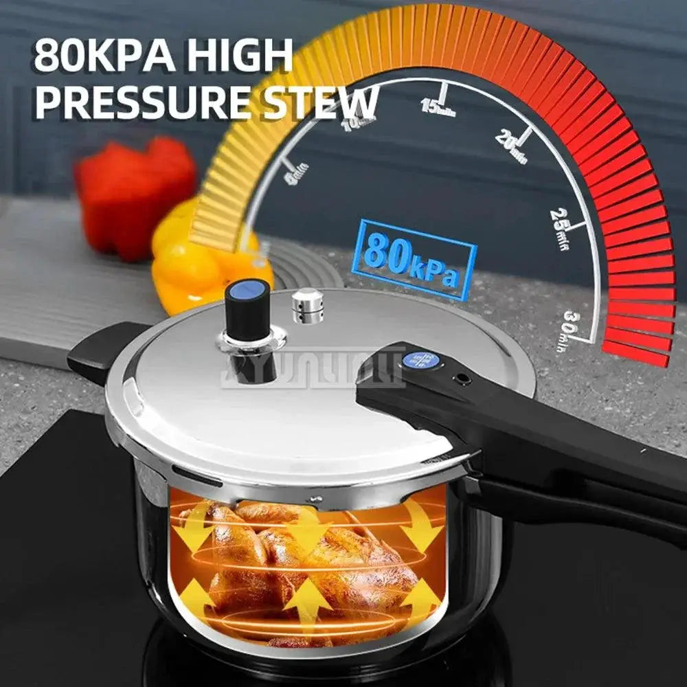 Gas Induction Compatible Stainless Steel Pressure Cooker