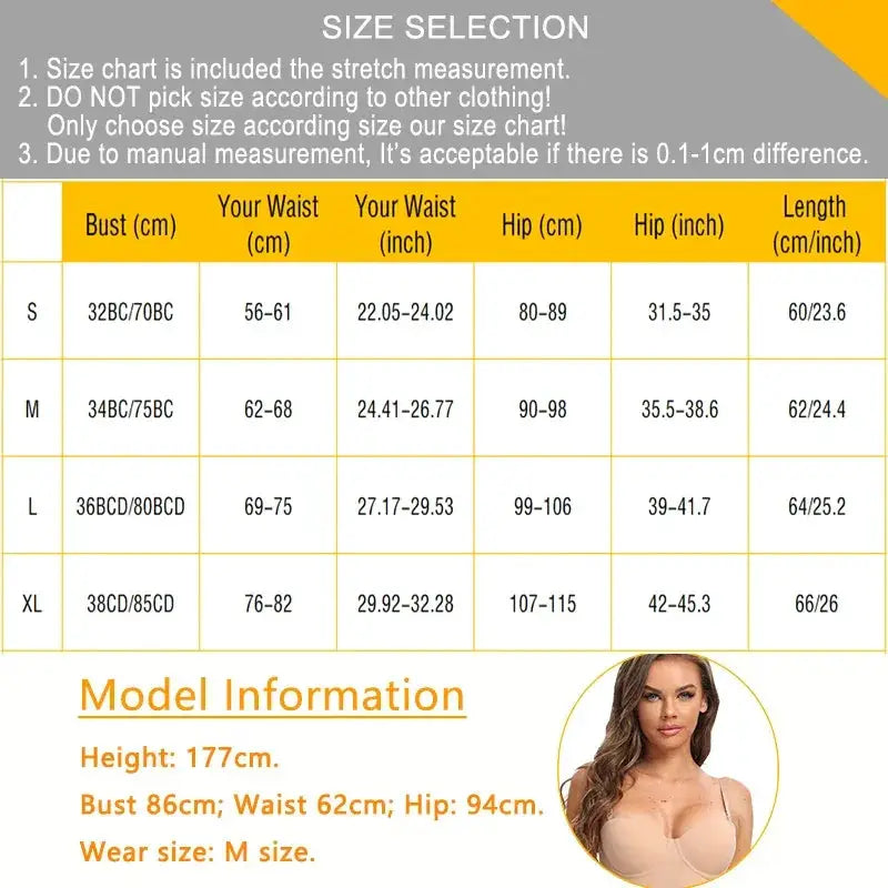 Nude Slimming Underwire Shapewear Dress For Women Elegant