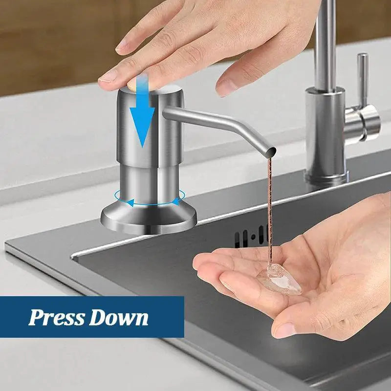 Stainless Steel Soap Pump Kit Premium for Kitchen Use
