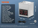 SucceBuy Ultrasonic Cleaner Stainless Steel Portable Cleaning Washing