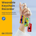 Retro Mini Keychain Camera 1080P HD Recorder 130 Degree Wide Angle