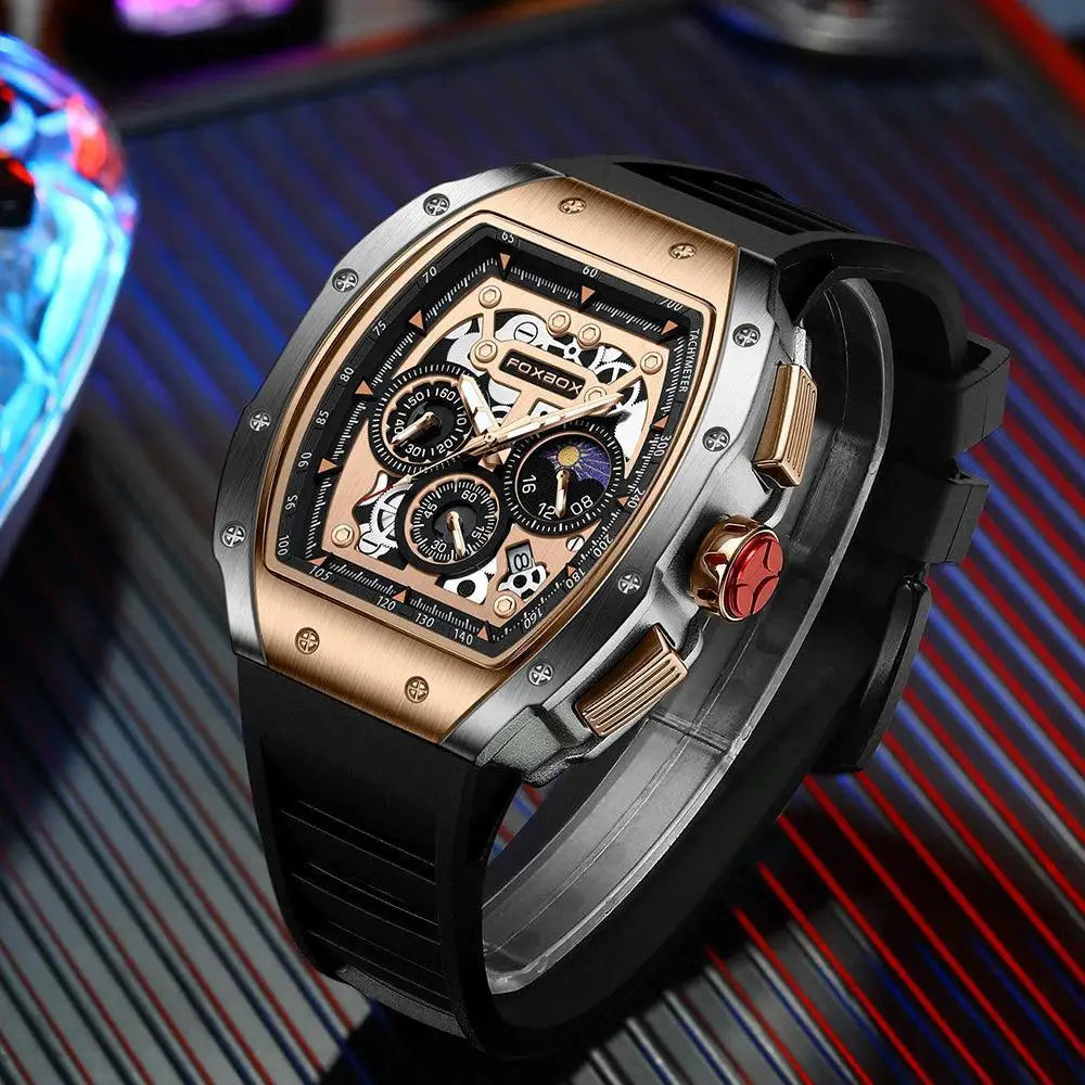 LIGE Urban Sports Chronograph Watch For Men Timepiece