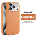 Magnetic Leather IPhone Case - Shockproof Magsafe