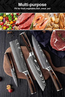Sharp Santoku Knife Set for Home Cooks