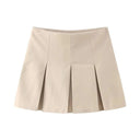 ZEVITY High Waist Pleated Culottes Shorts Chic Summer Style
