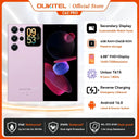 OUKITEL C62 Pro NFC Smartphone Android 15, 6.88" HD+ 1.81" Sub Screen Unisoc T615 Cell Phone, 24GB (6+18) + 256GB, 5150mAh