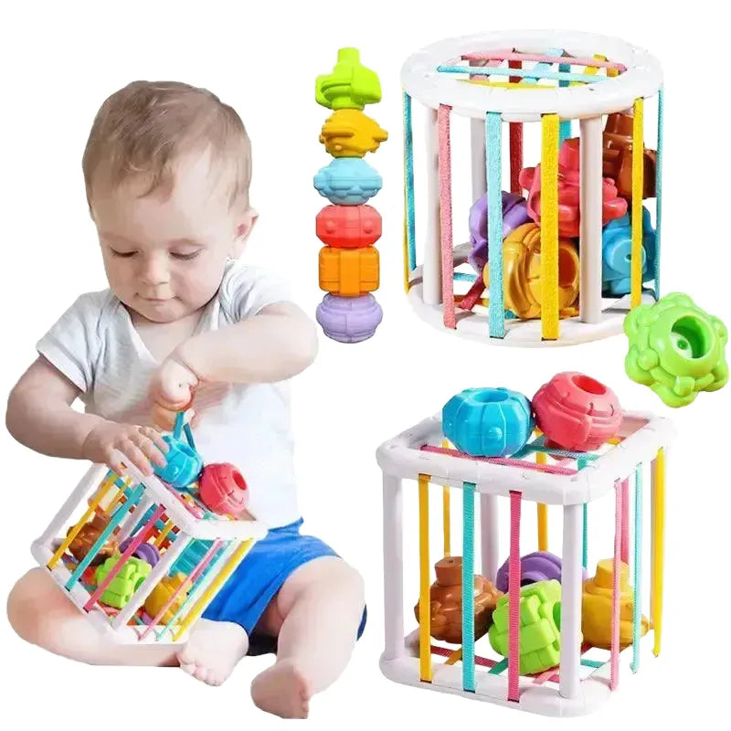 Shape Sorting Toy for Kids Math Skills — Square