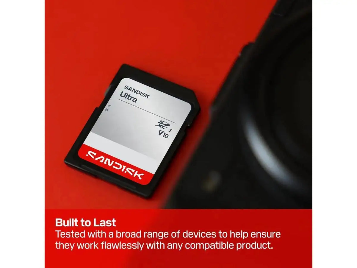 SANDISK 256GB Ultra SDHC UHS-I Card and SDXC UHS-I Card - Up to 195MB/s Read Speed, Full HD Video, V10, U1, C10 - SDSDUVQ-256G-GN6IN