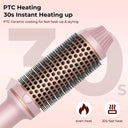 1.5 Inch Heated Curling Brush Ceramic Curling Iron Hot Brush