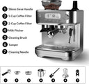 Tacleekii Espresso Machine Stainless Steel Professional
