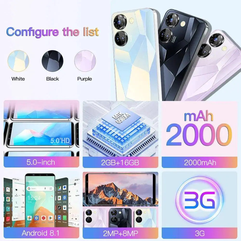 FUFFI Camon 20 Pro Smartphone 5 Inch Display 16GB Storage