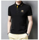 New Summer Korean Embroidered Polo Shirt Men's Luxury Top