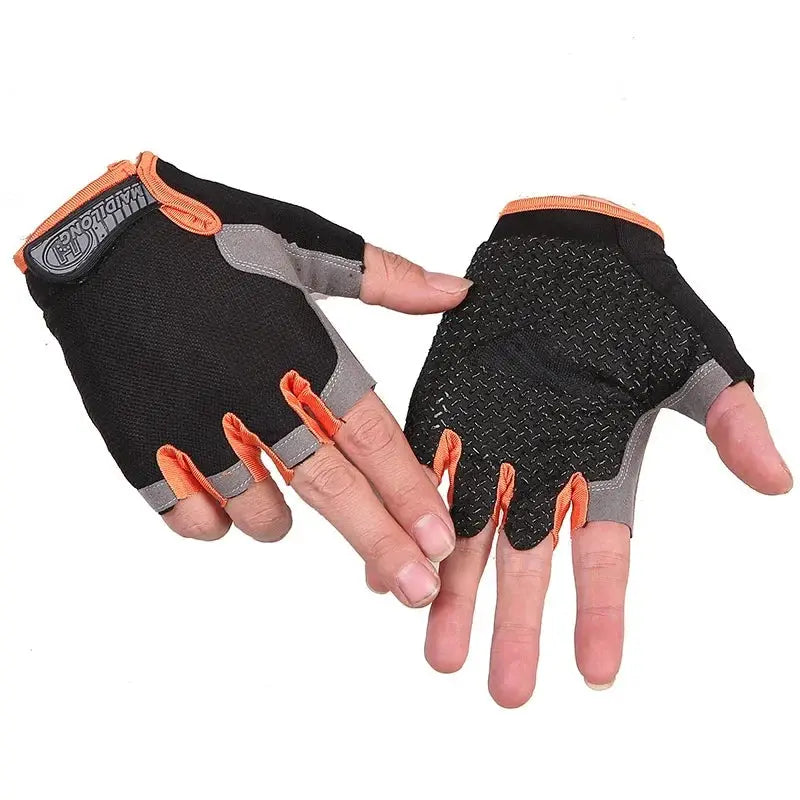 Half Finger Cycling Gloves Anti Slip Anti Sweat Men Women