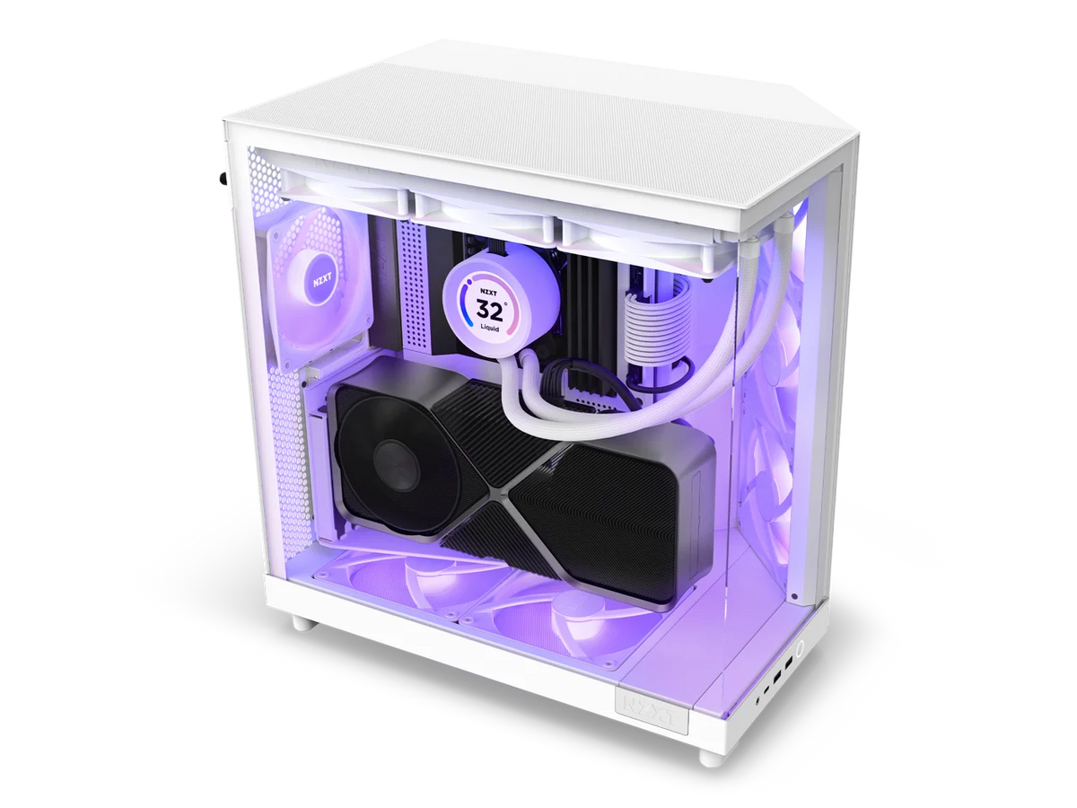 NZXT Flow RGB White Airflow Case — product view 5