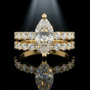 Moissanite Ring in Sterling Silver Carat Marquise Ring
